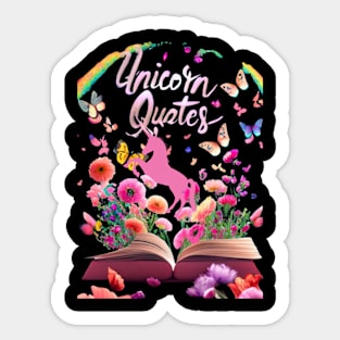 Funny Unicorn Quotes Sticker